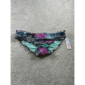 Sundazed Women's Bikini Bottom‎ Small Mermaid Print Nylon Spandex